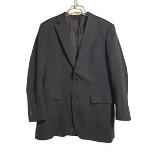 Brooks Brothers Brooksease Vtg 100% Wool Blue 2 Button Suit Jacket Mens Size 43